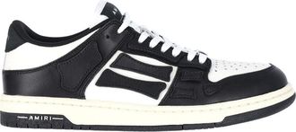 Amiri White Skel Leather Low-Top Sneakers