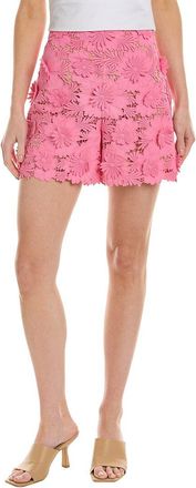 Oscar De La Renta Oscar De La Renta Lace Silk-Lined Short