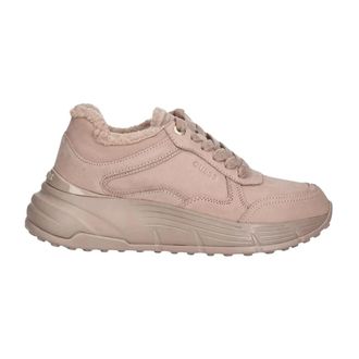 Guess Schoenen, Dames, Roze, 37 EU, Leer, Farrea 2 Sneakers