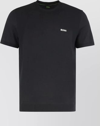 HUGO BOSS cotton blend crew neck short sleeve t-shirt