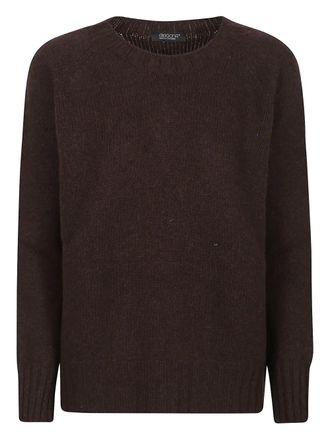 Aragona raglan-sleeve cashmere sweater - women - Cashmere - 42 - Brown