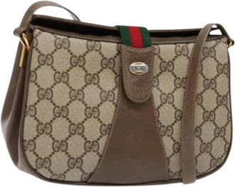 Gucci Pre-owned Cross Body Bags, female, Beige, Size: ONE SIZE Pre-owned Leather gucci-bags
