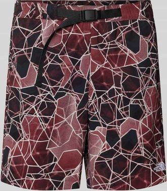 The North Face Regular Fit Shorts mit Label-Stitching in Bordeaux, Gr&ouml;&szlig;e XXL