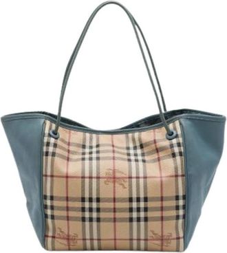 Burberry Pre-owned Canterbury Tote Bag - Dames - Vintage Shopper - Beige - ONE Size - Vintage