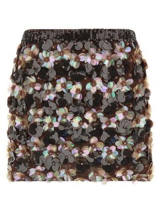 Parosh Brown Gym skirt