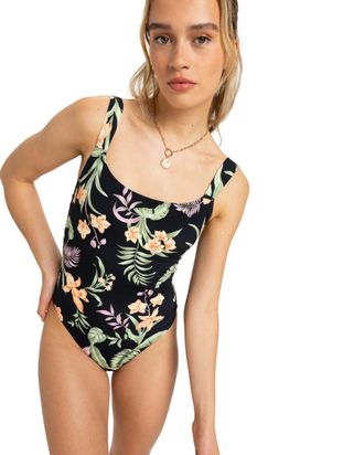 Roxy Badeanzug ROXY Pt Beach Classics, Damen, Gr. XXL, schwarz, Recycling-Polyester, Badeanz&uuml;ge Badeanzug