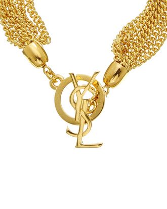 Saint Laurent Cassandre Chain Toggle Bracelet