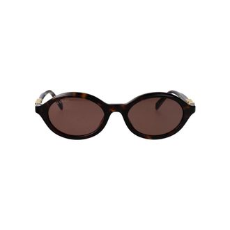Gucci Ronde Zonnebril - Dames - Accessoires - Bruin - Maat: 51 MM