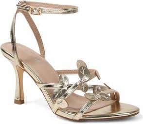 Berness Hayden Flower Petal Strap Sandal in Gold at Nordstrom Rack, Size 7.5