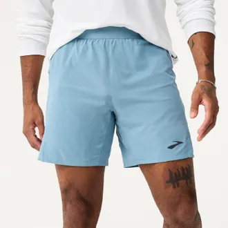Brooks Mens 2-in-1 Journey 7 Shorts Blue XL