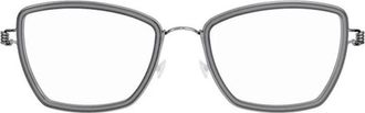 Lindberg Karla Optical Frame - Dames - Brillen - Grijs - 48 MM - Accessoires