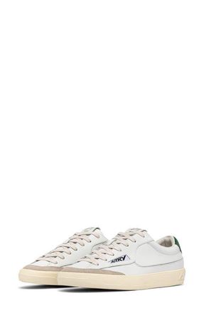 Autry Windscape Low Leather Sneaker in White/Amazon at Nordstrom, Size 11Us