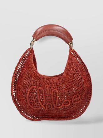 Chlo&eacute; na raffia mini bag