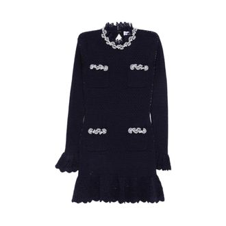Self Portrait Mujer, Vestidos, Azul, Talla: XS