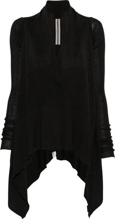 Rick Owens Asymmetric Long-sleeve Cardigan