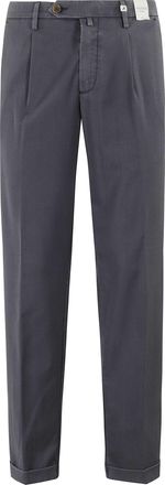 Myths Anthracite Zeus Turn-Up Waist Loops Wool Trousers