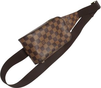 Louis Vuitton Brown Damier Canvas Ebene Damier Canvas Pouch Sling Bag (Pre-Owned)