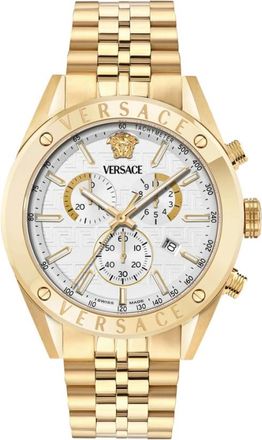 Versace Analoog Horloge - Heren - Horloges - Geel - ONE Size - Accessoires
