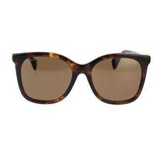Gucci Feminine Cat-Eye Sunglasses - female - Gucci - Sunglasses - Brown - 55 MM - Accessories