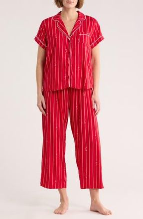Tommy Hilfiger Woven Pajamas in Rope Stripe Tango Red at Nordstrom Rack, Size X-Large