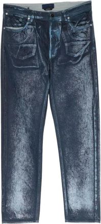 Stone Island Hand Sprayed Reflective Light Bull Denim TC Jeans - Heren - Jeans - Blauw - Maat: W33 Denim