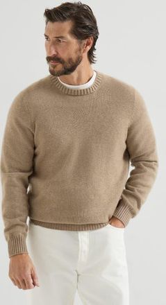 Brunello Cucinelli Cashmere sweater in Light Brown at Nordstrom, Size 46 It