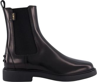 Tod's Tods, Chelsea Boots, female, Black, Size: 6 US Womens Rubber Tronch Elastic Shoes