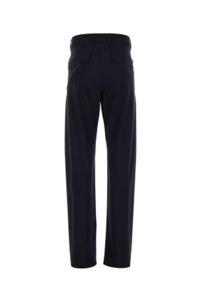 Givenchy Mens Navy Blue Stretch Wool Blend Pant Darknavy Exterior: Nylon Elastane Pantaloni