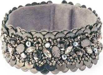 Deepa Gurnani Ginevra Bracelet in Gunmetal at Nordstrom