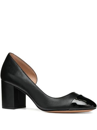Geox block-heel leather pumps - women - Leather/Leather/Polyurethane/Synthetic Rubber/Polyurethane - 40 - Black