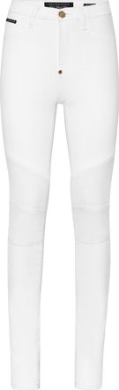 Philipp Plein Denim High Waist Biker
