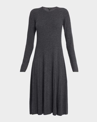 Joseph Rib Knit Merino Wool Dress
