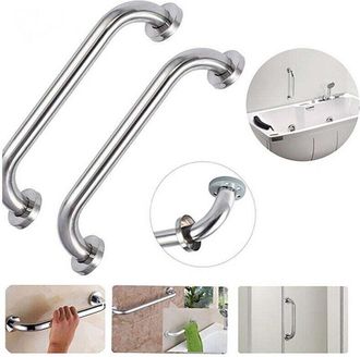 OEM Juego De 2 Barras De Apoyo Para Ducha De Acero Inoxidable, 20 Cm, Toallero, Barra De Seguridad De Montaje En Pared, Adecuada Para Personas Mayores, Fr