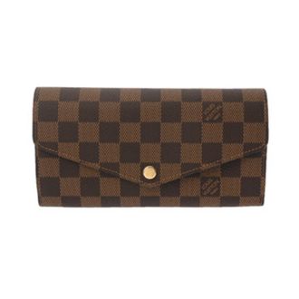 Louis Vuitton Damier Brown Damier Canvas Damier Canvas Long Wallet (Bi-Fold) (Pre-Owned)