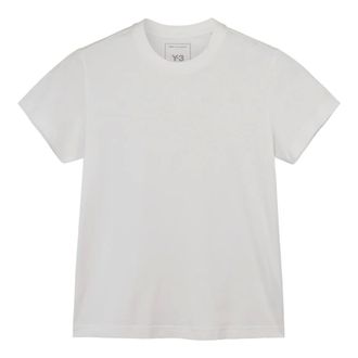 Yohji Yamamoto Tops, Dames, Wit, M, Y-3 T-shirts en polos