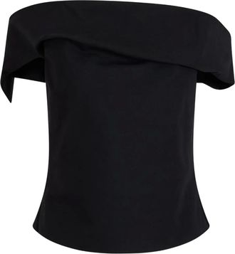 Rosie Assoulin Top Cant Bare It con spalle scoperte - Nero