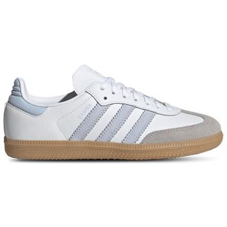 adidas Kids Originals Samba - Boys Grade School Shoes White/Blue Size 04.0