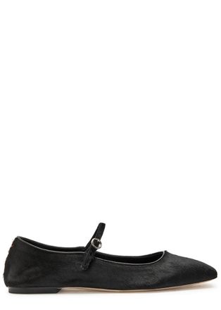 Aeyde Aeyde Uma Pony Hair Mary Jane Flats - Black - 41 (IT41/ UK8)