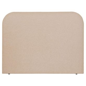 NATYAL Cabecero tapizado con bordes curvos para cama de 150cm en beige arena