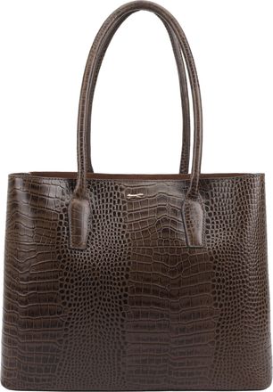 Paul Costelloe Womens Halti Leather Shoulder Bag - Brown - One Size