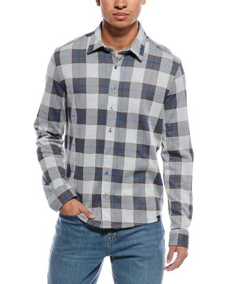 Stone Rose Jacquard Knit Check Shirt