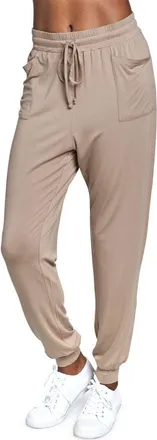 Everly Grey Carmen During & After Maternity/Nursing Jogger Pant in Latte at Nordstrom, Size X-Small
