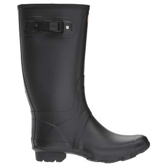 Hunter Field Huntress Rubber Womens Calf Length Boots - Black Black - Size:UK 5