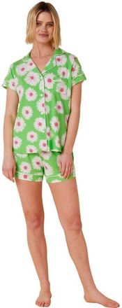 The Cats Pajamas Pima Knit Short Set in Daisies For Days at Nordstrom, Size X-Large