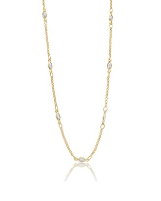 SHYMI Marquise By The Yard Necklace - 18k Gold-Filled, Cubic Zirconia, 14