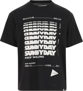 And Wander Hombre, Camisetas, Negro, Talla: XL