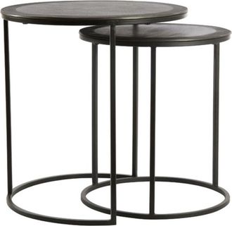 Light & Living Light&living - Conjunto De Mesas Auxiliares De 2 Talca Metal