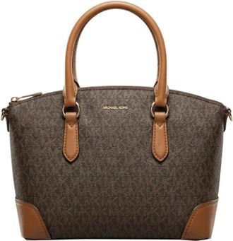 Michael Kors Murphy MD EW Dome Satchel - Dames - Handtassen - Bruin - ONE Size - Polyester - Tassen