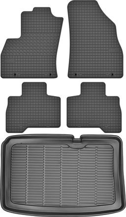 OEM Juego De Alfombrillas De Goma Para Fiat Fiorino / Qubo Iii Kombivan A Partir De 2008 + Alfombrilla Para El Maletero