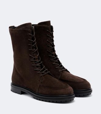 Aeyde Tate suede lace-up boots